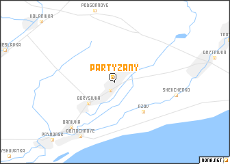 map of Partyzany