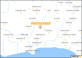 map of Parungrasa