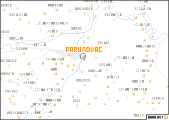 map of Parunovac