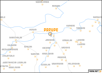 map of Parupė