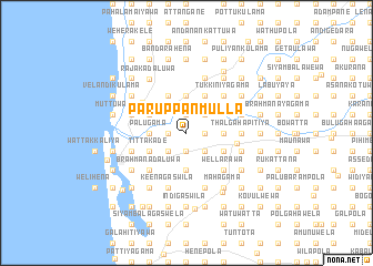 map of Paruppanmulla