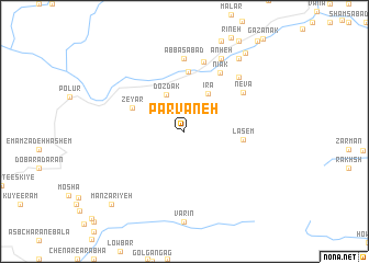 map of Parvāneh