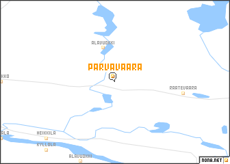 map of Parvavaara