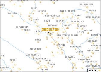 map of Parvīzak