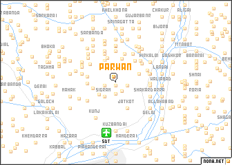 map of Parwān