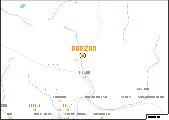 map of Parzán