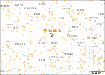 map of Parževići