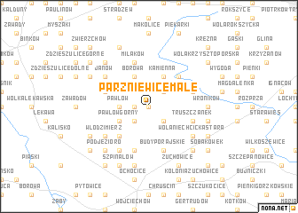 map of Parzniewice Małe