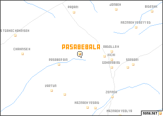 map of Pasāb-e Bālā