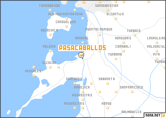 map of Pasacaballos