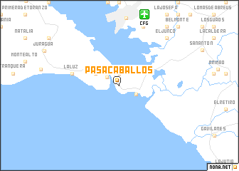map of Pasacaballos
