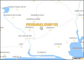 map of Pasada de los Bayos