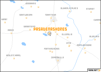 map of Pasadena Shores