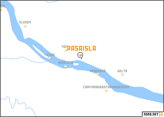 map of Pasa Isla