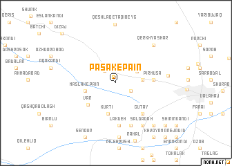 map of Pasak-e Pā\