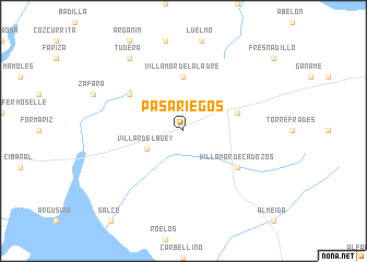 map of Pasariegos