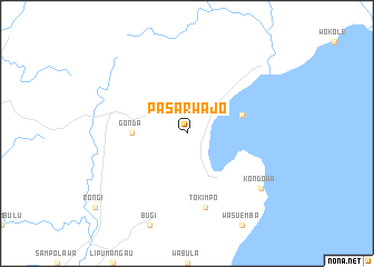 map of Pasarwajo