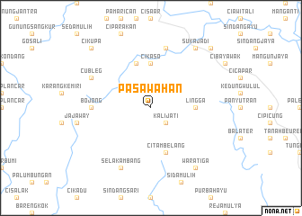 map of Pasawahan