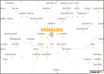 map of Pas Bakane