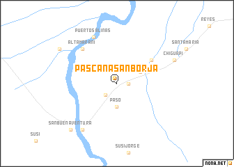 map of Pascana San Borja