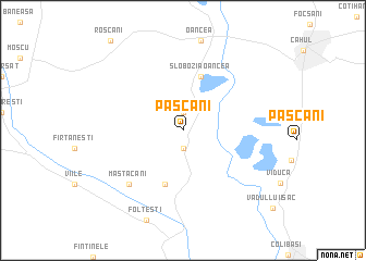 map of Paşcani