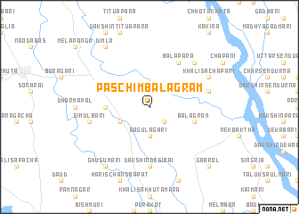 map of Paschim Bālāgrām