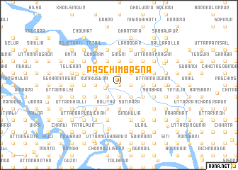 map of Paschim Bāsna