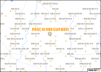 map of Paschim Begunbāri
