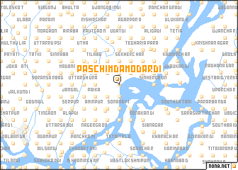 map of Paschim Dāmodardi