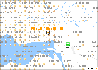 map of Paschim Debarpāra