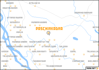 map of Paschim Kādma
