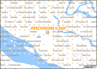 map of Paschim Khalilpur