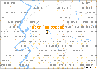 map of Paschim Mirzāpur