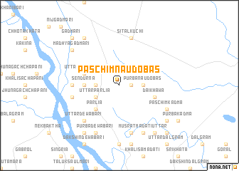 map of Paschim Naudobās