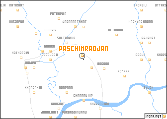 map of Paschim Raojān