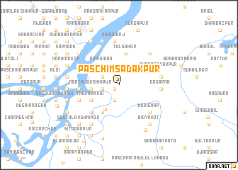 map of Paschim Sadakpur