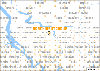 map of Paschim Sutrāpur