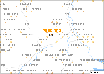map of Pasciano