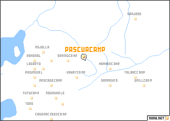 map of Pascua Camp