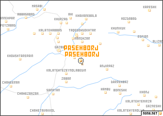 map of Paseh Borj