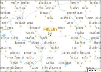 map of Paseky