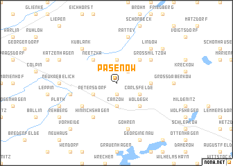 map of Pasenow