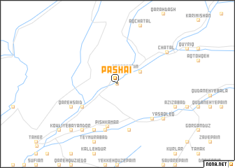 map of Pāshāʼī