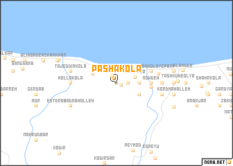 map of Pāshā Kolā