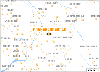 map of Pashehdān-e Bālā