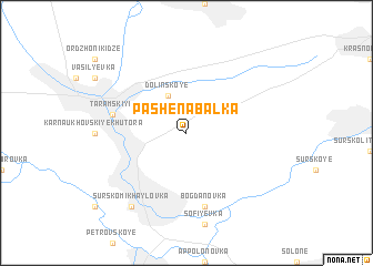 map of Pashena-Balka