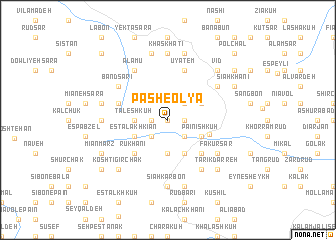 map of Pash-e ‘Olyā