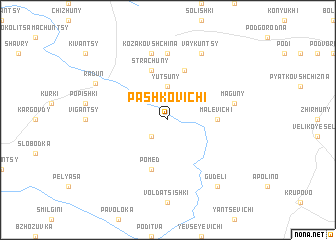 map of Pashkovichi