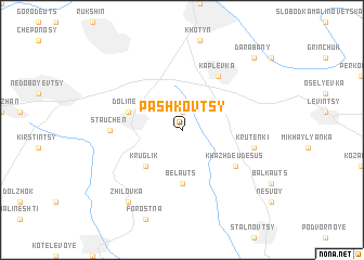 map of Pashkovtsy