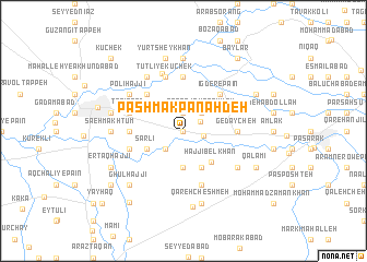 map of Pashmak Panāh Deh